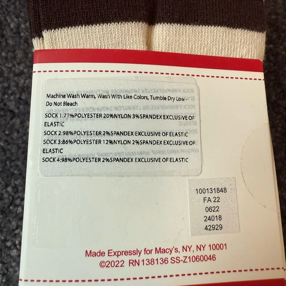 NWT 8 pair Club Room Men's Crew Socks Holiday Christmas Size‎ 8-13